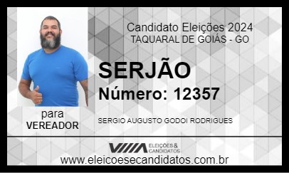 Candidato SERJÃO 2024 - TAQUARAL DE GOIÁS - Eleições