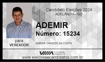 Candidato ADEMIR 2024 - ADELÂNDIA - Eleições