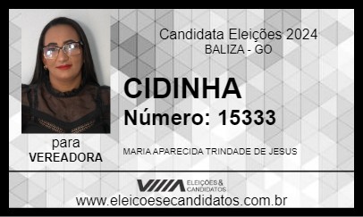 Candidato CIDINHA 2024 - BALIZA - Eleições