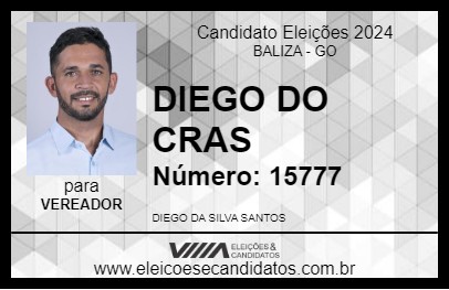 Candidato DIEGO DO CRAS 2024 - BALIZA - Eleições