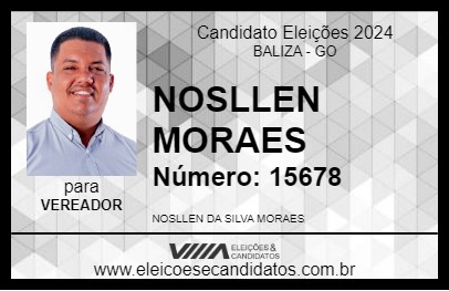 Candidato NOSLLEN MORAES 2024 - BALIZA - Eleições