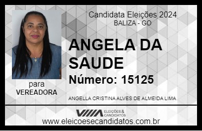 Candidato ANGELA DA SAUDE 2024 - BALIZA - Eleições