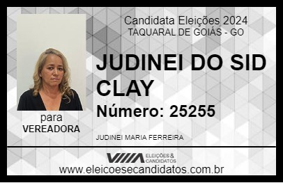 Candidato JUDINEI DO SID CLAY 2024 - TAQUARAL DE GOIÁS - Eleições