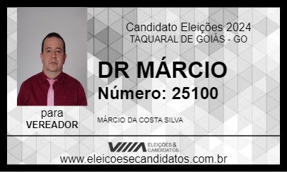 Candidato DR MÁRCIO 2024 - TAQUARAL DE GOIÁS - Eleições