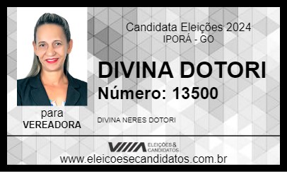 Candidato DIVINA DOTORI 2024 - IPORÁ - Eleições