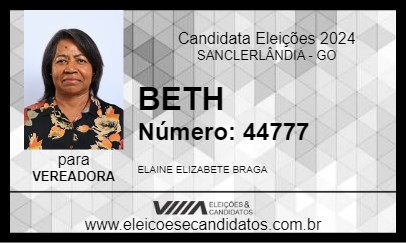 Candidato BETH 2024 - SANCLERLÂNDIA - Eleições