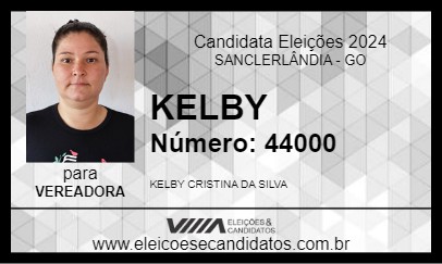 Candidato KELBY 2024 - SANCLERLÂNDIA - Eleições