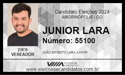 Candidato JUNIOR LARA 2024 - AMORINÓPOLIS - Eleições