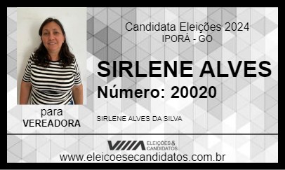 Candidato SIRLENE ALVES 2024 - IPORÁ - Eleições