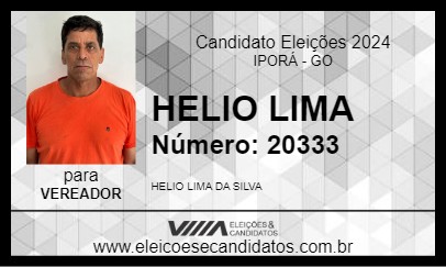 Candidato HELIO LIMA 2024 - IPORÁ - Eleições