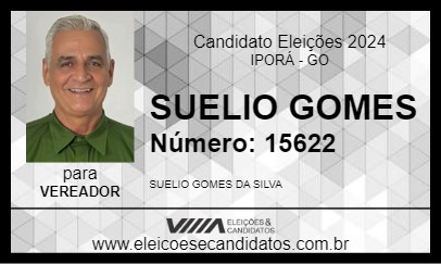 Candidato SUELIO GOMES 2024 - IPORÁ - Eleições