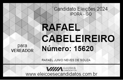 Candidato RAFAEL CABELEIREIRO 2024 - IPORÁ - Eleições