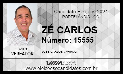 Candidato ZÉ CARLOS 2024 - PORTELÂNDIA - Eleições