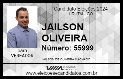 Candidato JAILSON OLIVEIRA 2024 - URUTAÍ - Eleições