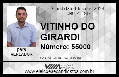 Candidato VITINHO DO GIRARDI 2024 - URUTAÍ - Eleições