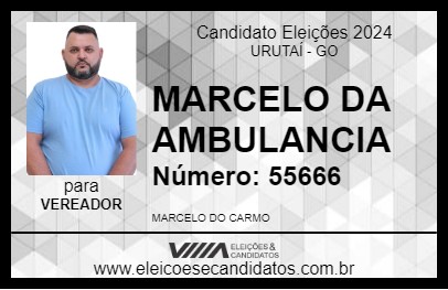 Candidato MARCELO DA AMBULANCIA 2024 - URUTAÍ - Eleições