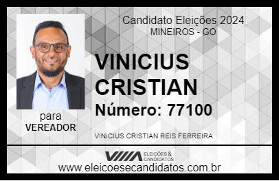 Candidato VINICIUS CRISTIAN 2024 - MINEIROS - Eleições