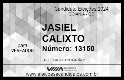 Candidato JASIEL CALIXTO 2024 - GOIÂNIA - Eleições