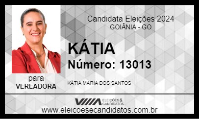 Candidato KÁTIA 2024 - GOIÂNIA - Eleições