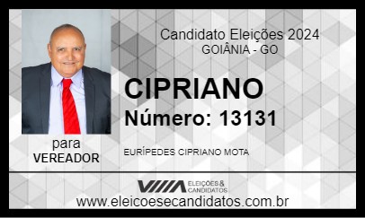 Candidato CIPRIANO 2024 - GOIÂNIA - Eleições