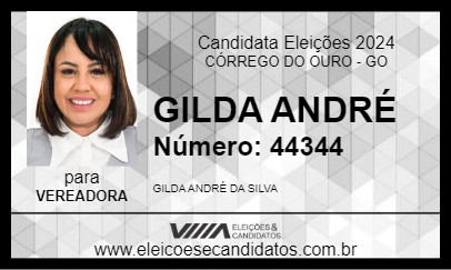 Candidato GILDA ANDRÉ 2024 - CÓRREGO DO OURO - Eleições