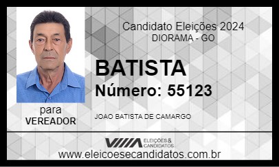 Candidato BATISTA 2024 - DIORAMA - Eleições