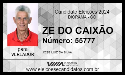 Candidato ZE DO CAIXÃO 2024 - DIORAMA - Eleições