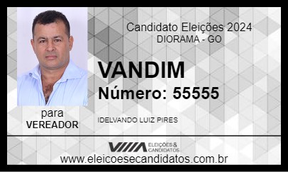 Candidato VANDIM 2024 - DIORAMA - Eleições