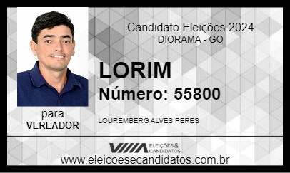 Candidato LORIM 2024 - DIORAMA - Eleições