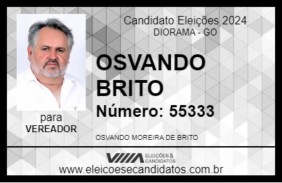 Candidato OSVANDO BRITO 2024 - DIORAMA - Eleições