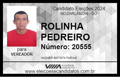 Candidato ROLINHA PEDREIRO 2024 - MOZARLÂNDIA - Eleições