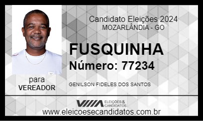 Candidato FUSQUINHA 2024 - MOZARLÂNDIA - Eleições