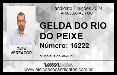 Candidato GELDA DO RIO DO PEIXE 2024 - ARAGUAPAZ - Eleições