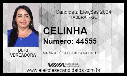 Candidato CELINHA 2024 - ITABERAÍ - Eleições