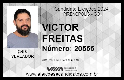 Candidato VICTOR FREITAS 2024 - PIRENÓPOLIS - Eleições