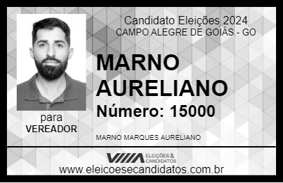 Candidato MARNO AURELIANO 2024 - CAMPO ALEGRE DE GOIÁS - Eleições