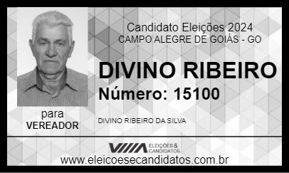 Candidato DIVINO RIBEIRO 2024 - CAMPO ALEGRE DE GOIÁS - Eleições