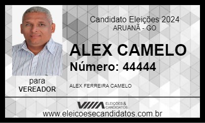 Candidato ALEX CAMELO 2024 - ARUANÃ - Eleições