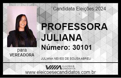 Candidato PROFESSORA JULIANA 2024 - GOIÂNIA - Eleições