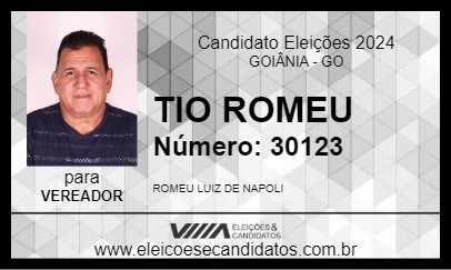 Candidato TIO ROMEU 2024 - GOIÂNIA - Eleições