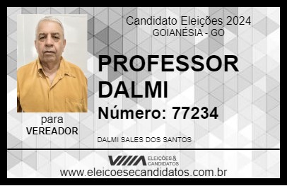 Candidato PROFESSOR DALMI 2024 - GOIANÉSIA - Eleições