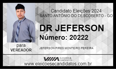 Candidato DR JEFERSON 2024 - SANTO ANTÔNIO DO DESCOBERTO - Eleições