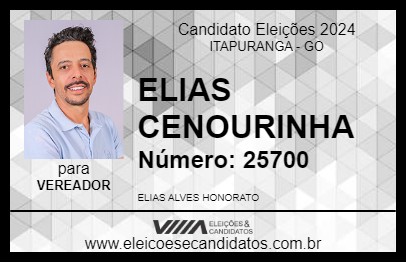 Candidato ELIAS CENOURINHA 2024 - ITAPURANGA - Eleições