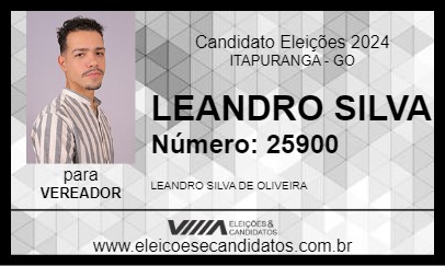 Candidato LEANDRO SILVA 2024 - ITAPURANGA - Eleições