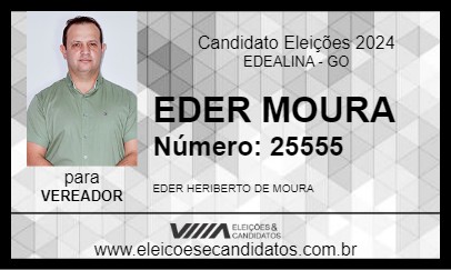 Candidato EDER MOURA 2024 - EDEALINA - Eleições