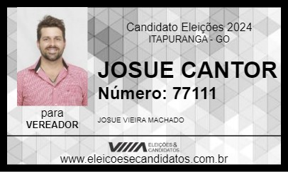 Candidato JOSUE CANTOR 2024 - ITAPURANGA - Eleições