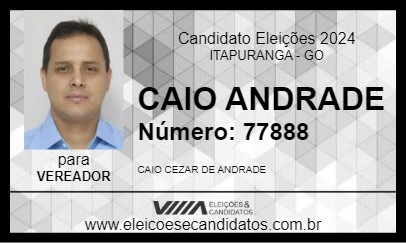 Candidato CAIO ANDRADE 2024 - ITAPURANGA - Eleições