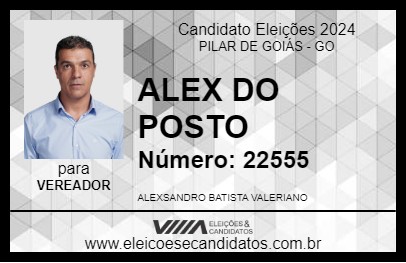 Candidato ALEX DO POSTO 2024 - PILAR DE GOIÁS - Eleições