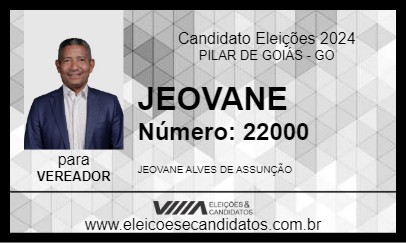 Candidato JEOVANE 2024 - PILAR DE GOIÁS - Eleições