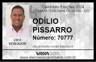 Candidato ODÍLIO PISSARRO 2024 - SANTA TEREZINHA DE GOIÁS - Eleições